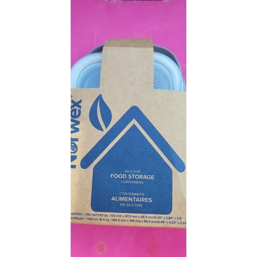 Silicone Food Storage Containers S/M (set of 2) Norwex